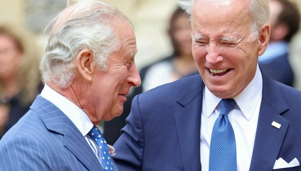 Stemningen mellem Charles og Joe Biden var tydeligvis god ved gårsdagens møde på Windsor Castle