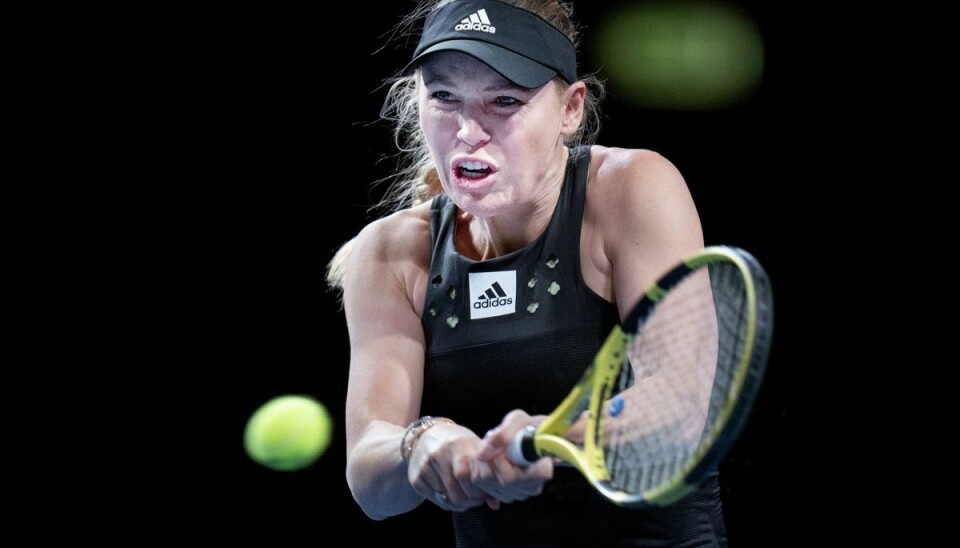 Caroline Wozniacki blev tirsdag 33 år og mødte pressen ved Wimbledon, hvor hun spiller i en invitationsturnering. (Arkivfoto). Caroline Wozniacki blev tirsdag 33 år og mødte pressen ved Wimbledon, hvor hun spiller i en invitationsturnering. (Arkivfoto).