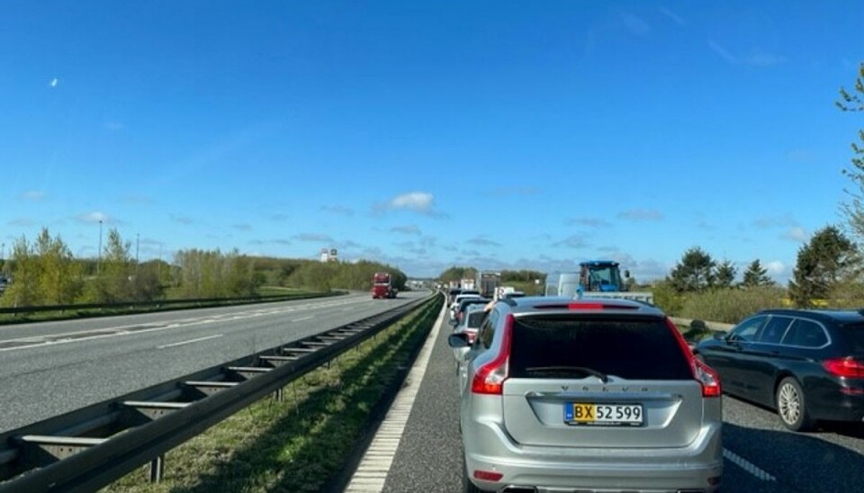 Der er opstået kødannelse på motorvejen. (Arkivfoto). Der er opstået kødannelse på motorvejen. (Arkivfoto).