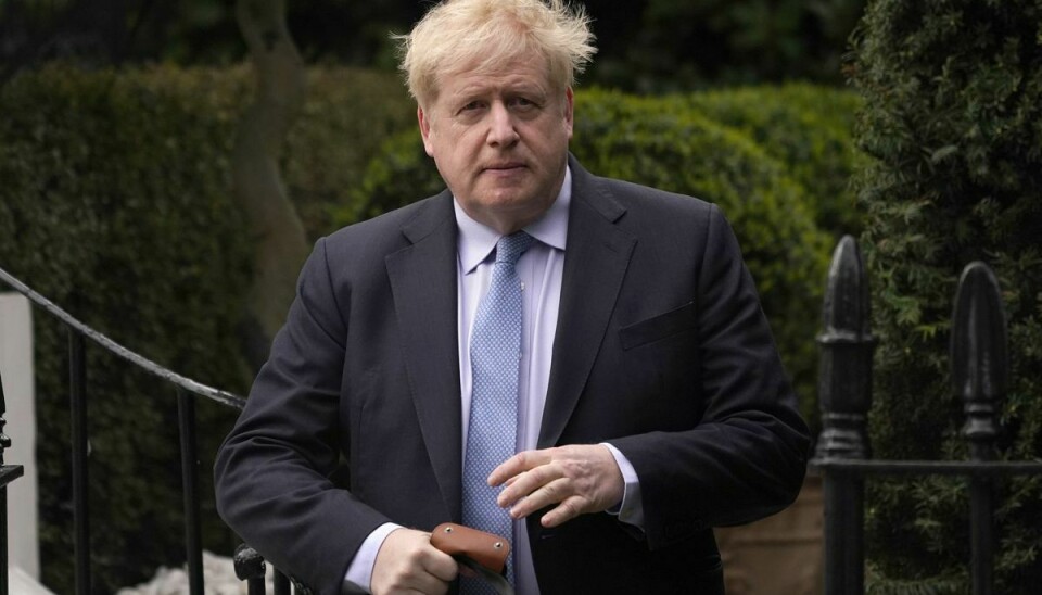 Boris Johnson var premierminister fra juli 2019 til september 2022. Han trak sig på grund af kritik fra både sit eget parti og befolkningen. (Arkivfoto).