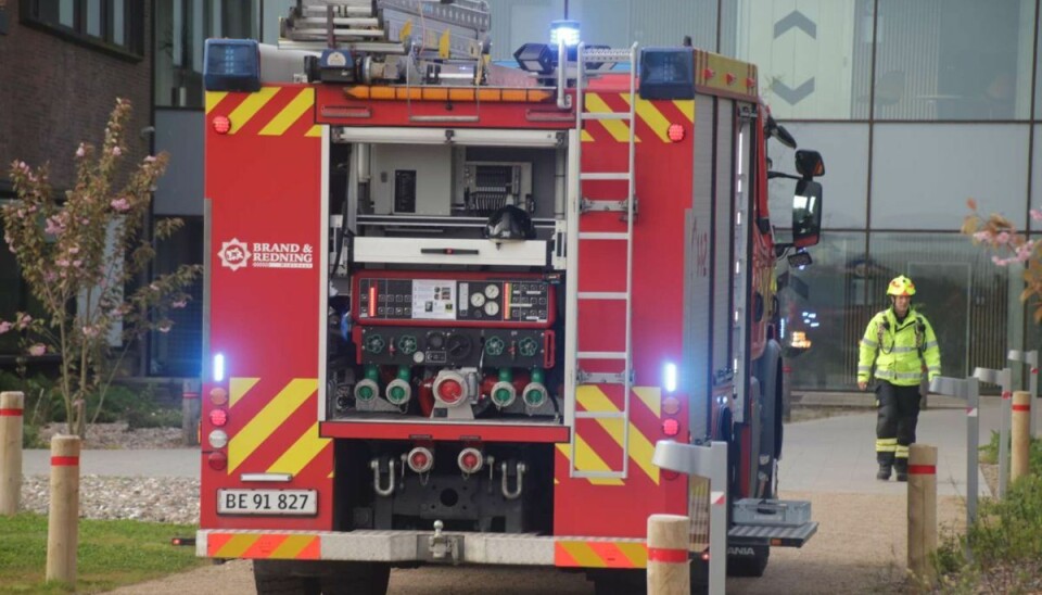 En brand er brudt ud på sygehuset. En brand er brudt ud på sygehuset.
