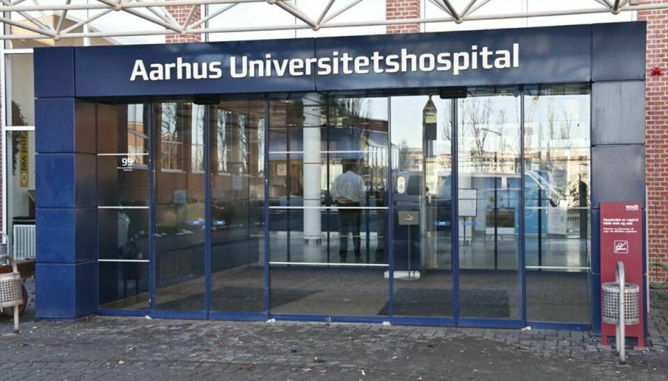 Byggeriet på Aarhus Universitetshospital støjede så meget, at en mor til en for tidligt født klagede sin nød på Facebook. Arkivfoto: René Lind Gammelmark