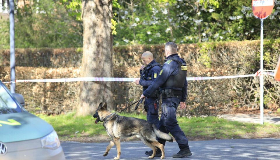 Politiet er massivt til stede i området omkring Hyrdevangen i Brønshøj.