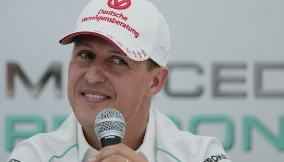 I interviewet fortalte den falske Michael Schumacher detaljer om sin genoptræning. (Arkivfoto). I interviewet fortalte den falske Michael Schumacher detaljer om sin genoptræning. (Arkivfoto).