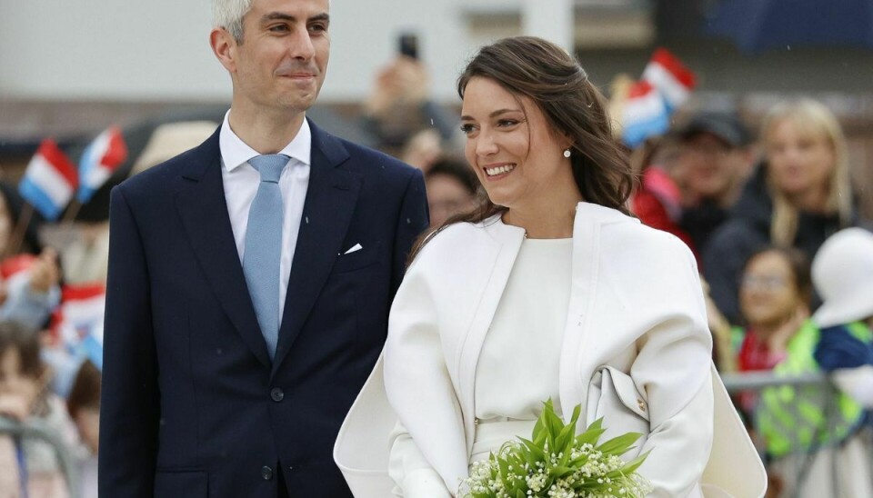 Det nygifte par, prinsesse Alexandra og franske Nicolas Bagory.