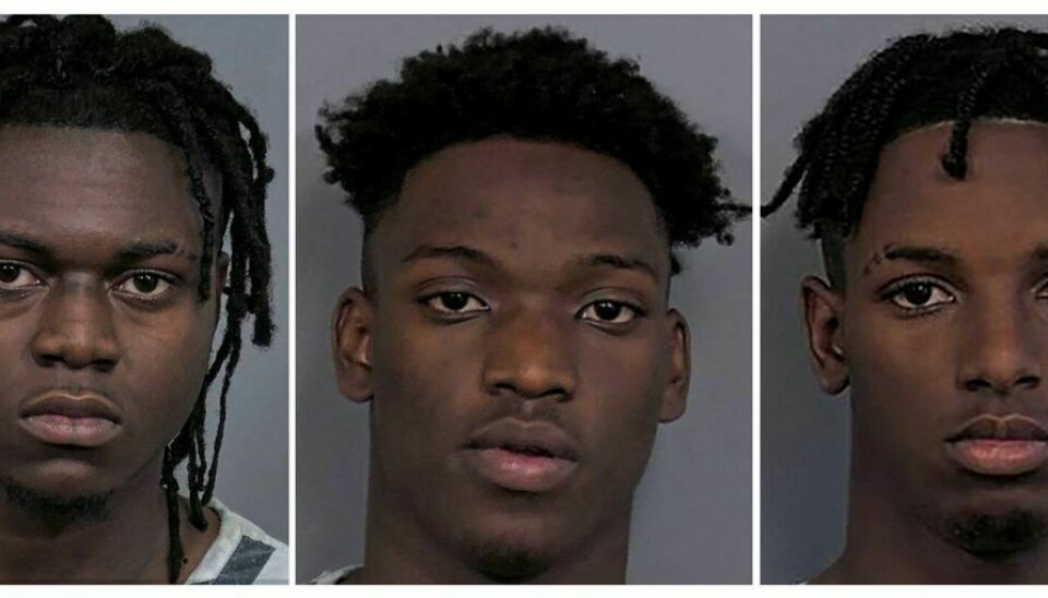 De tre anholdte efter masseskyderiet i Alabama.