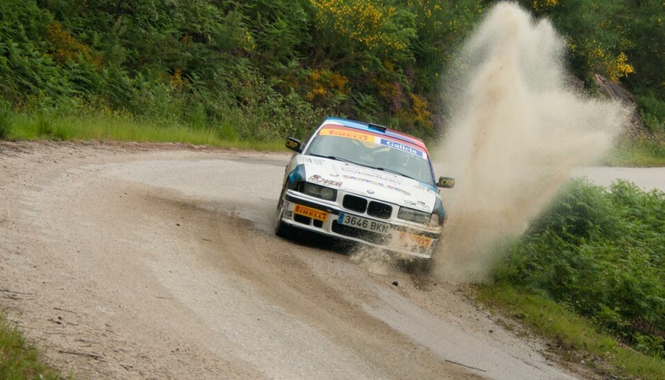 Løbet blev øjeblikkeligt stoppet, da arrangøren indså omfanget af ulykken. Bilen her var ikke involveret. (Arkivfoto)