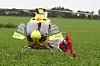 En person er fløjet med lægehelikopter til hospitalet.
