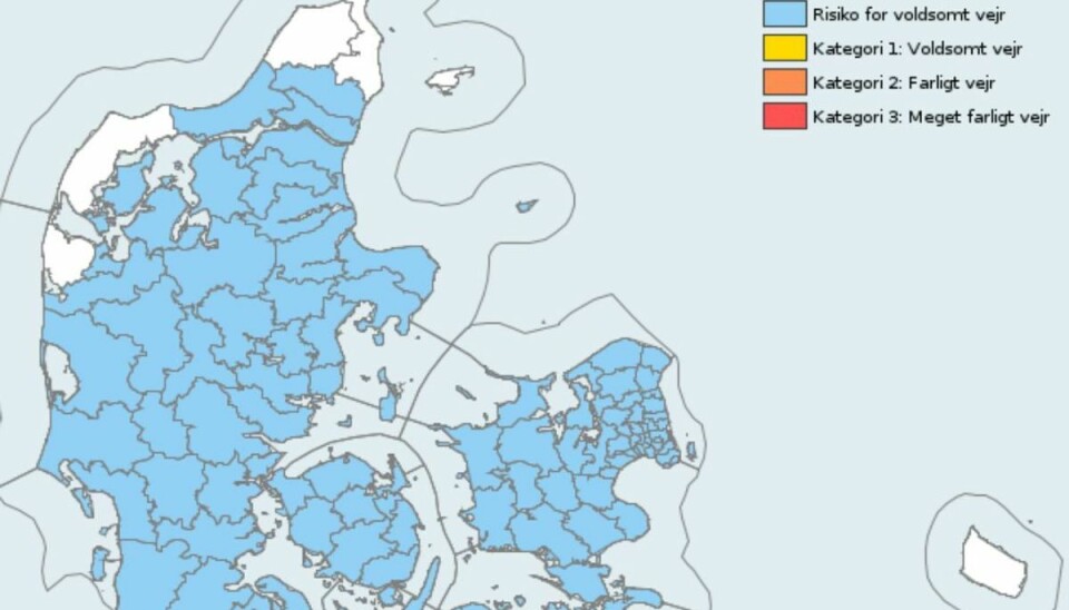 Det er stort set hele landet der er i risikozonen. Det er stort set hele landet der er i risikozonen.
