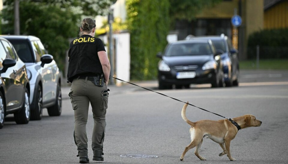 En pigen blev fundet udendørs af en tilfældig forbipasserende, som anmeldte hændelsen til politiet i det sydlige Sverige omkring klokken 17 mandag.