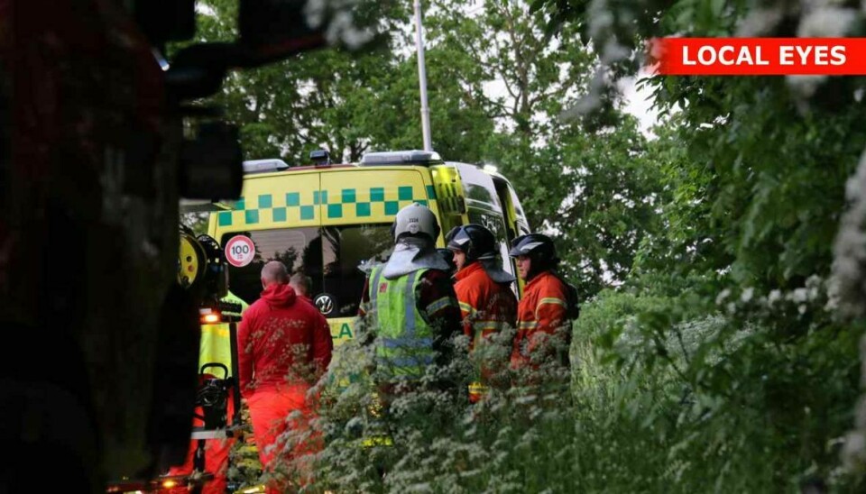 Den forulykkede fører er overført til Odense Universitetshospital.