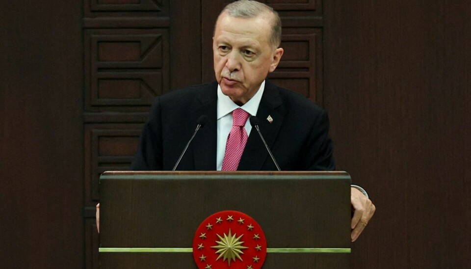 Tyrkiets præsident, Recep Tayyip Erdogan.