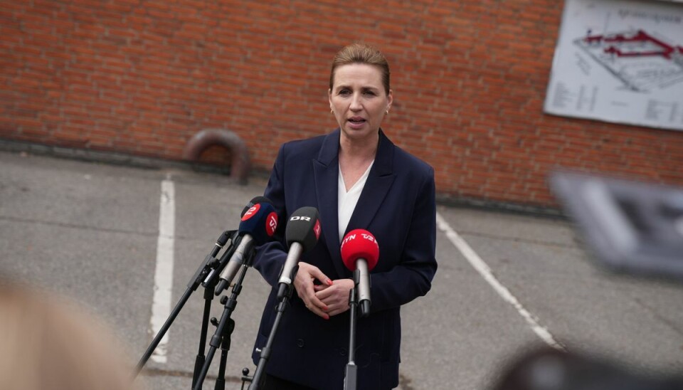 Statsminister Mette Frederiksen besøger Risingskolen i Odense, onsdag den 24. maj 2023.