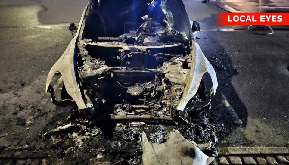 Da branden var slukket stod det klart, at bilen næppe kommer ud at køre igen. Da branden var slukket stod det klart, at bilen næppe kommer ud at køre igen.