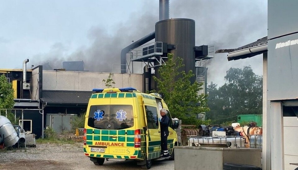 Der er sket en eksplosionsbrand ved en virksomhed. Der er sket en eksplosionsbrand ved en virksomhed.
