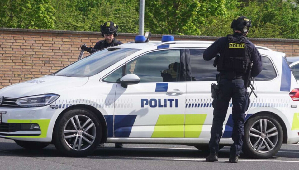 Ifølge politiet var der tale om en bombetrussel.