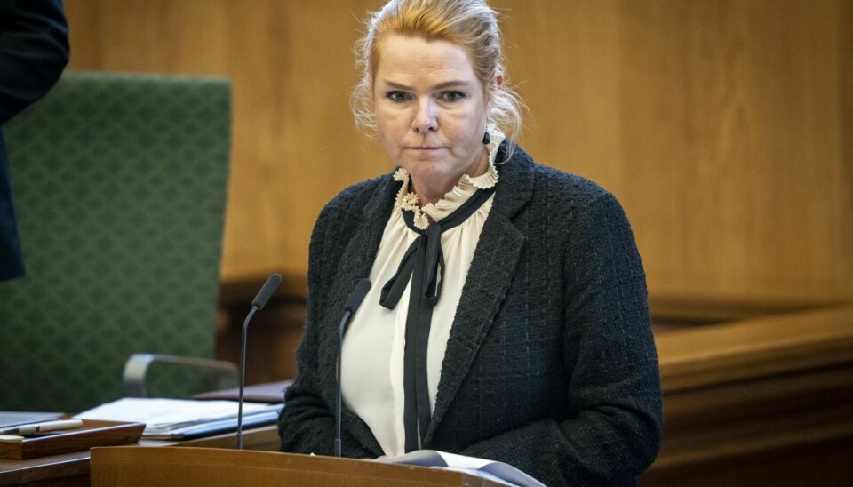 Formand for Danmarksdemokraterne Inger Støjberg vil have permanent grænsekontrol og er uforstående over for, at regeringen nu ophæver grænsekontrollen mod Sverige. (Arkivfoto).
