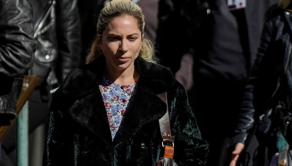 Lady Gaga optræder under filmatiseringen af filmen 'Joker: Folie a Deux' i New York City, den 26. marts, 2023. Lady Gaga optræder under filmatiseringen af filmen 'Joker: Folie a Deux' i New York City, den 26. marts, 2023.