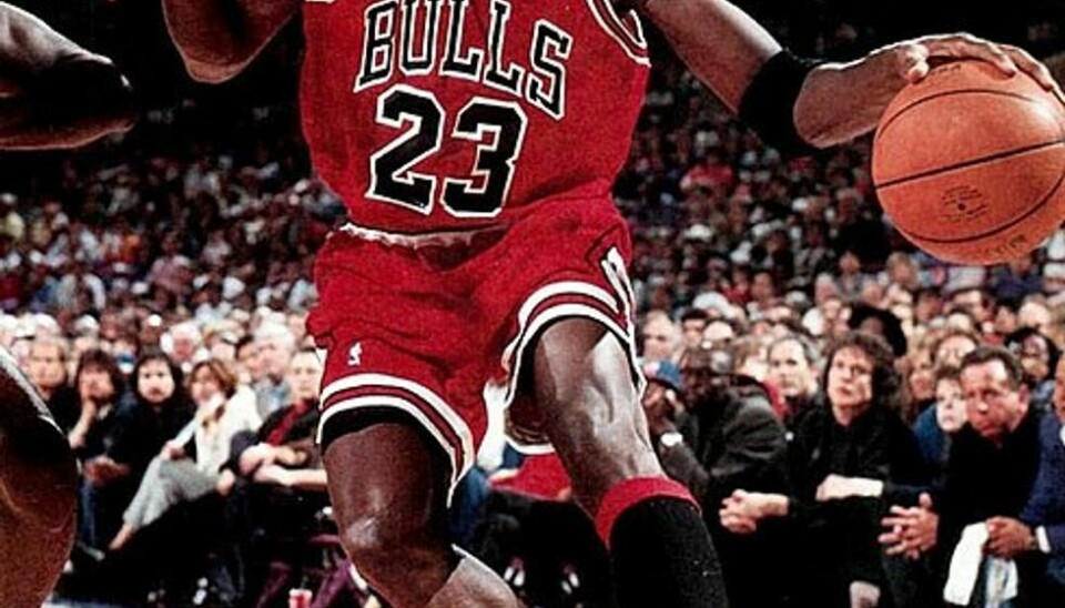 Her spiller Jordan for Chicago Bulls i 1992.