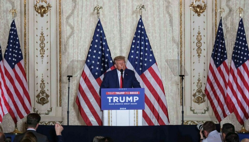 Donald Trumps tale kommer, efter at han er blevet præsenteret for 34 forskellige anklager i New York.