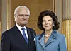 Svenske kong Carl Gustaf og dronning Silvia får dele af familien med på påskeferie.