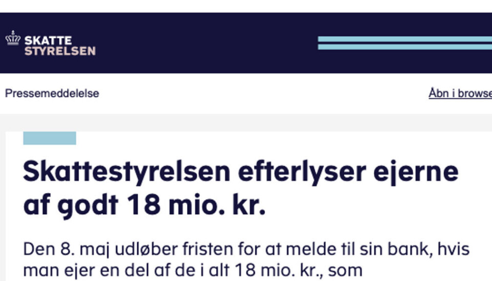 Det her sker sjældent. Det her sker sjældent.