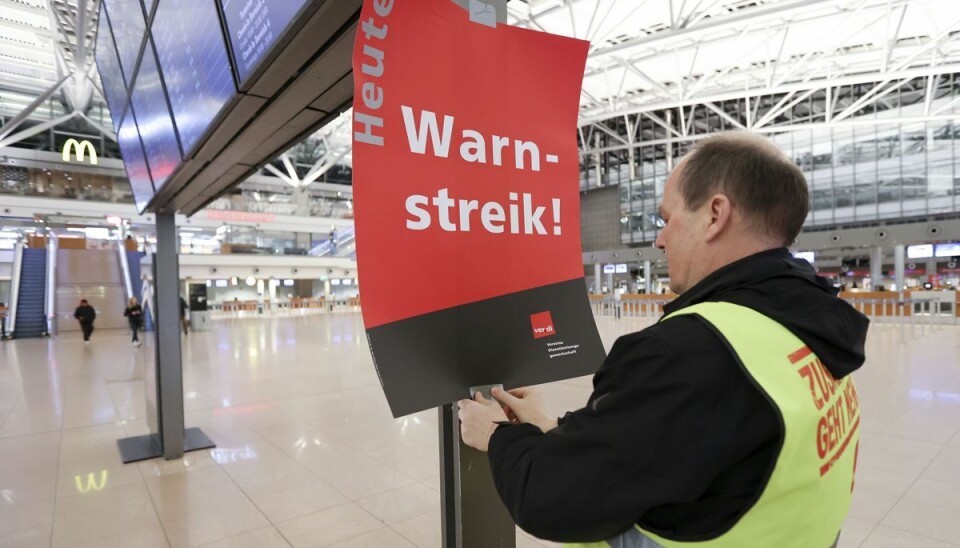 Store dele af den tyske transportsektor rammes af strejke mandag. (Arkivfoto). Store dele af den tyske transportsektor rammes af strejke mandag. (Arkivfoto).