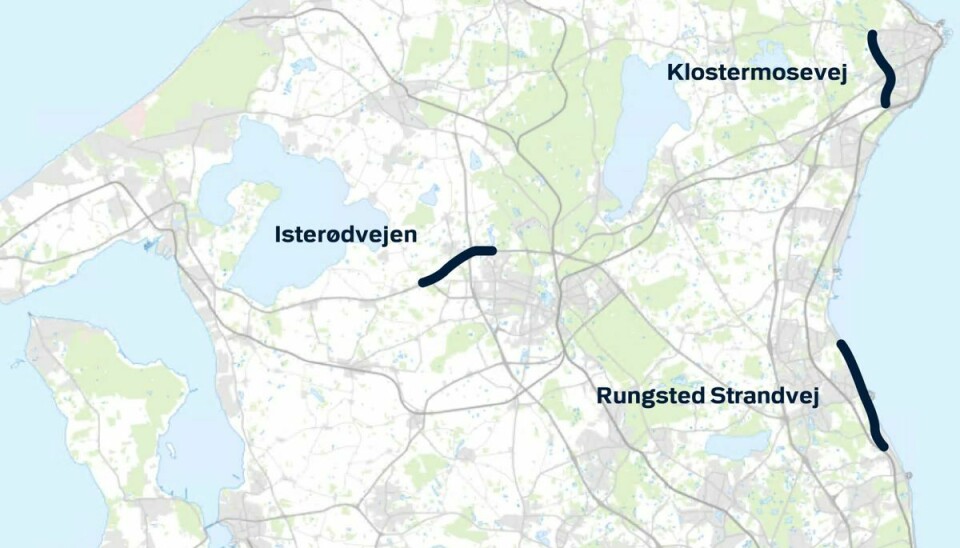 Det er på disse strækninger ATK-fotovognene fra Nordsjællands Politi holder i uge 12. Men de holder sandsynligvis også andre steder.....