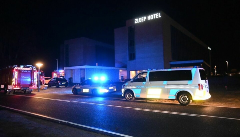 100 gæster blev natten til torsdag evakueret fra Zleep Hotel.