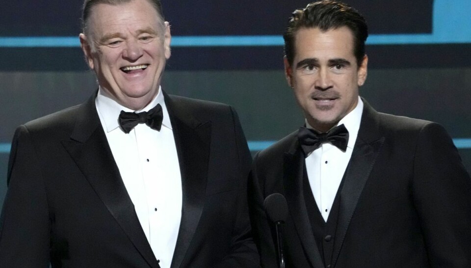 Brendan Gleeson og Colin Farrell spiller hovedrollerne i 'The Banshees of Inisherin'. Brendan Gleeson og Colin Farrell spiller hovedrollerne i 'The Banshees of Inisherin'.