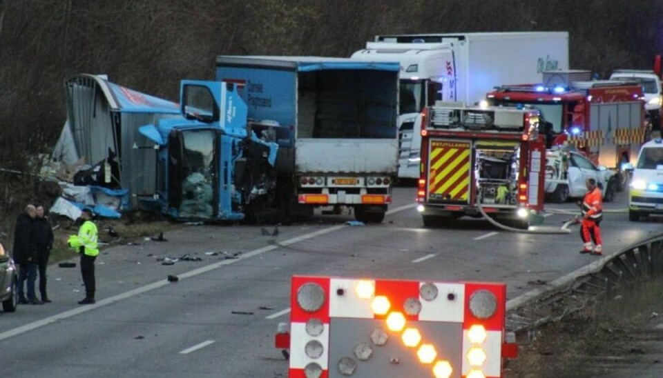 Lastbilulykken kostede en 47-årig mand livet.