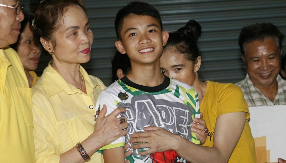17-årige Duangphet Phromthep var en af de 12 drenge, der blev reddet ud af grotten i Thailand i 2018.