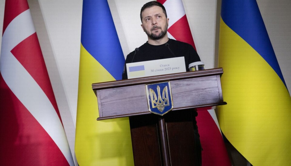 Den ukrainske præsident taler til Danmark på årsdagen for den russiske invasion af landet. Den ukrainske præsident taler til Danmark på årsdagen for den russiske invasion af landet.