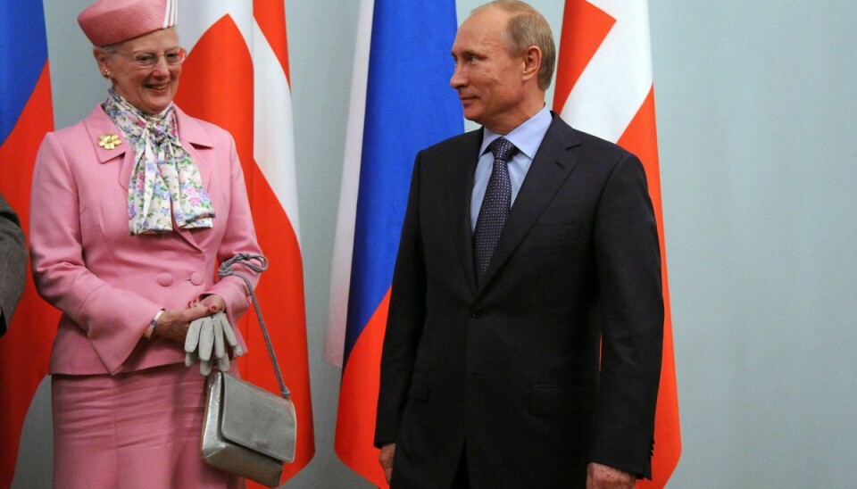 Den 7. september 2011 mødte dronningen Putin i Moskva. Her lod det dog til at være et hyggeligt møde mellem Margrethe og præsidenten.
