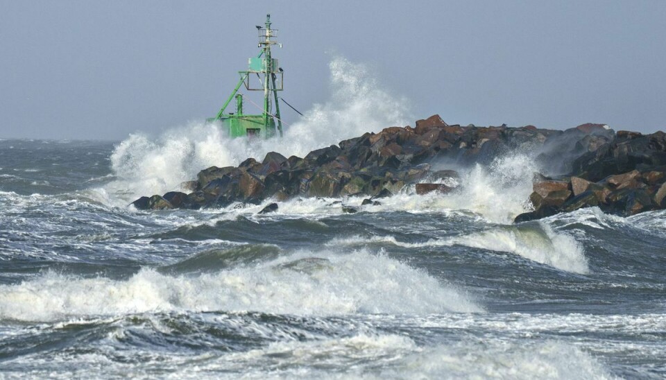Otto er landet ,og i det vestlige Jylland er det nået op på vindstød af stormstyrke.