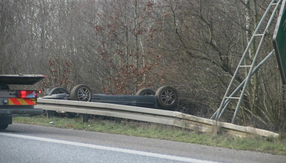 Der er sket en ulykke på Taulovmotorvejen.