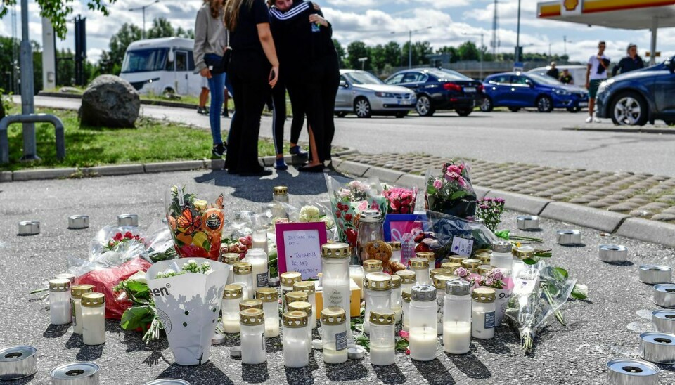 En 15-årig dreng er dræbt af skud nær Stockholm. Billedet er fra 2020, hvor en kun 12-årig pige blev dræbt af skud i Sverige.