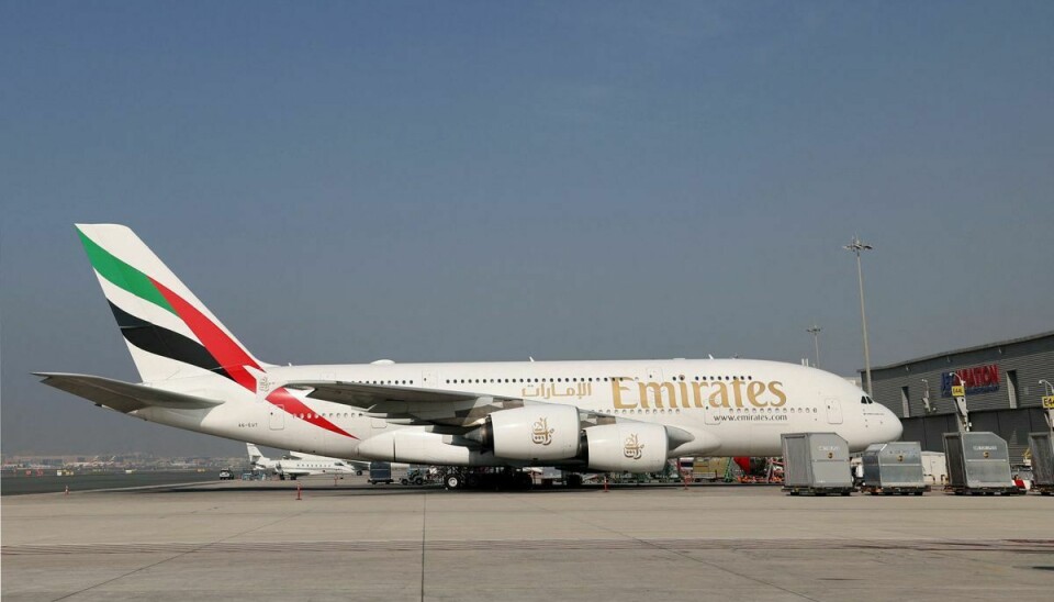 Det var ombord på en Emirates Airbus 380-800 som dette fødslen fandt sted - under en 12 timer lang flyvetur fra Tokyo til Dubai.