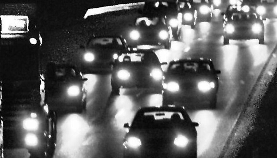 Der er opstået kø på motorvejen. (Arkivfoto). Der er opstået kø på motorvejen. (Arkivfoto).