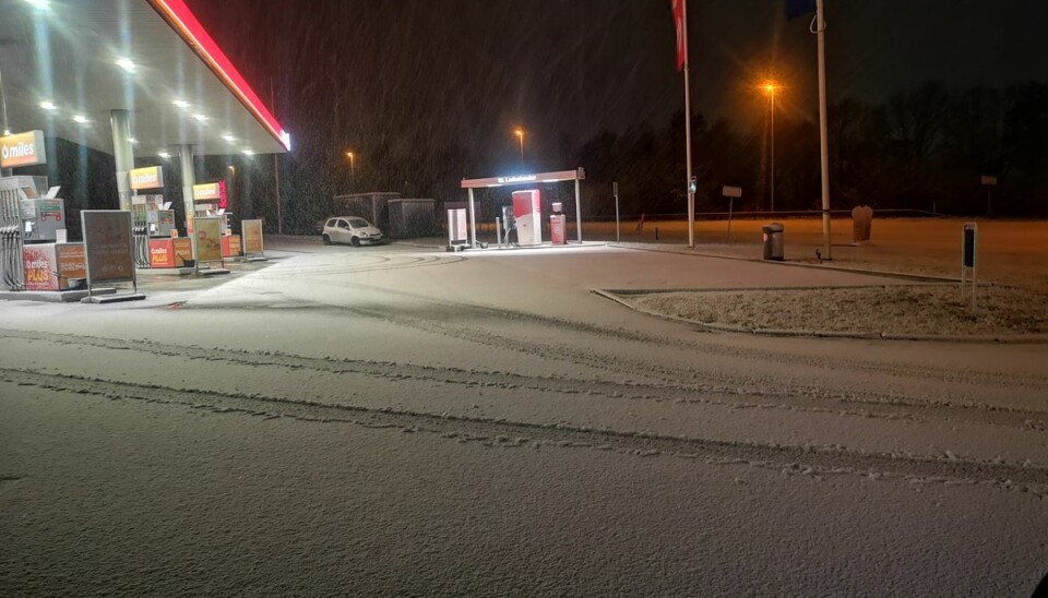 Der er faldet sne i Nord- og Nordøstjylland. Sneen vil dog hurtigt smelte væk.