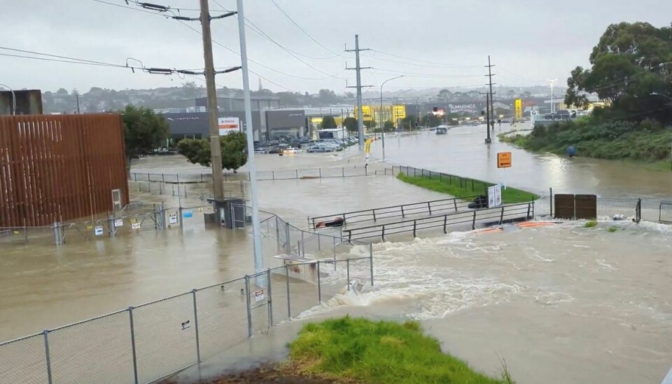 Den største by i New Zealand, Auckland, er ramt af oversvømmelser efter flere dage med ekstremt vejr. Billedet er taget 27. januar.