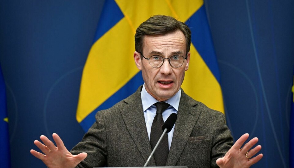 Sveriges statsminister, Ulf Kristersson, har tirsdag aften holdt pressemøde sammen med forsvarsminister Pål Jonson og udenrigsminister Tobias Billström.