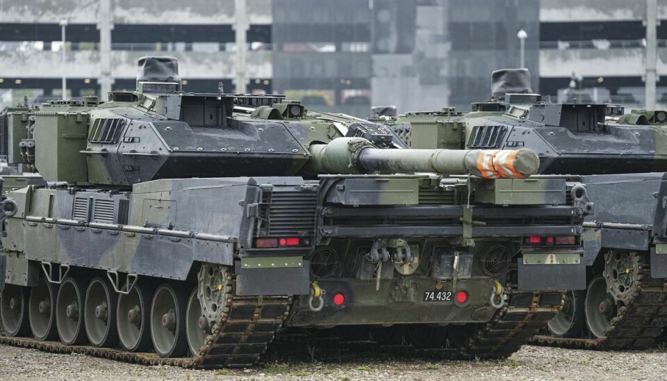 Leopard 2-tankvogne kommer nu til Ukraine fra Tyskland