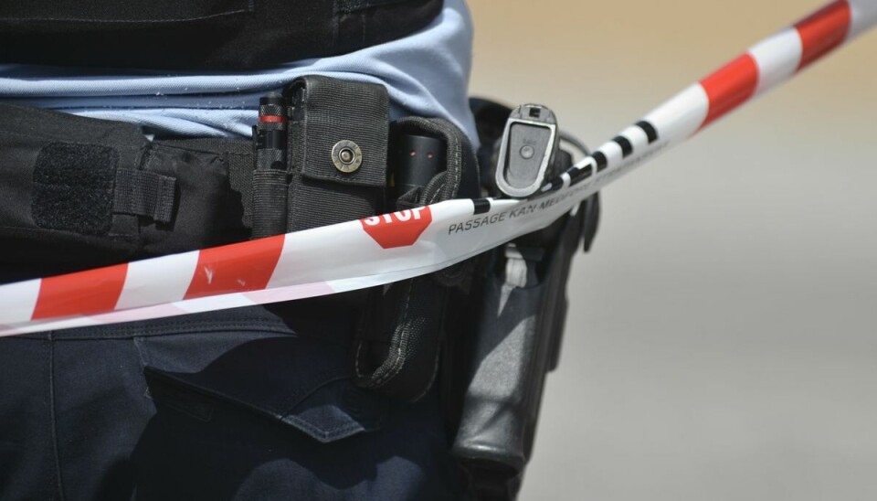 Politiet har spærret motorvejen. (Arkivfoto). Politiet har spærret motorvejen. (Arkivfoto).
