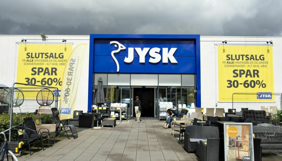 Jysk butik i Silkeborg. (Arkivfoto)