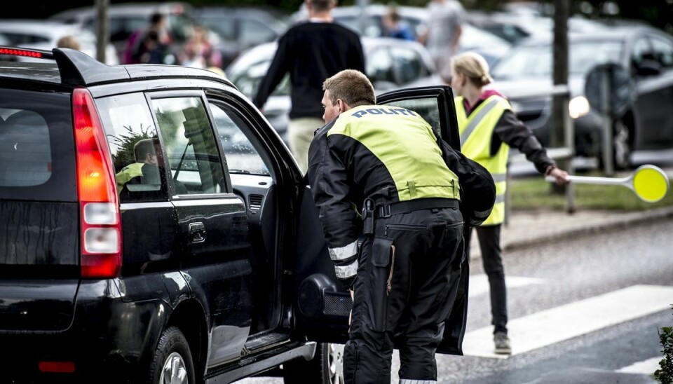 Den fartglade bilist slap lige akkurat heldigt fra episoden. (Arkivfoto).