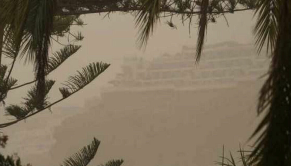 Sandstorme har hærget på Gran Canaria.