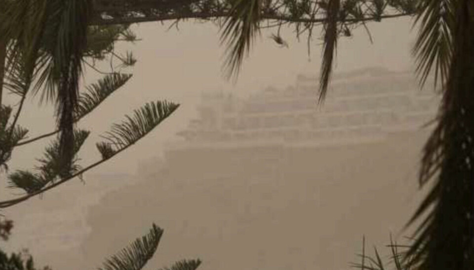 Sandstorme har hærget på Gran Canaria. Sandstorme har hærget på Gran Canaria.