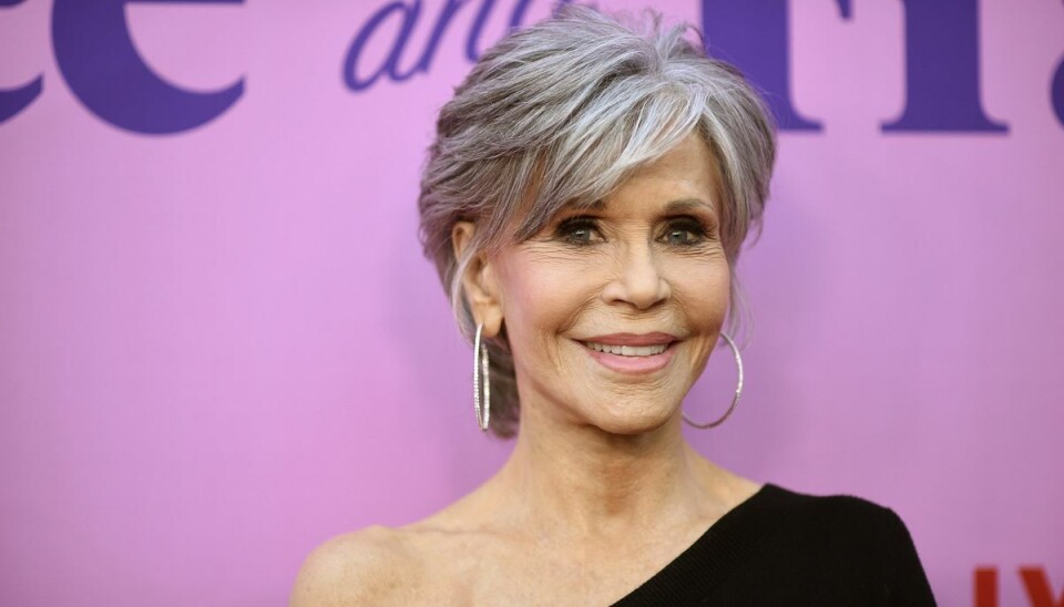 Filmstjernen Jane Fonda fylder den 21. december 85 år. Billedet er fra den 23. april i år. (Arkivfoto). Filmstjernen Jane Fonda fylder den 21. december 85 år. Billedet er fra den 23. april i år. (Arkivfoto).