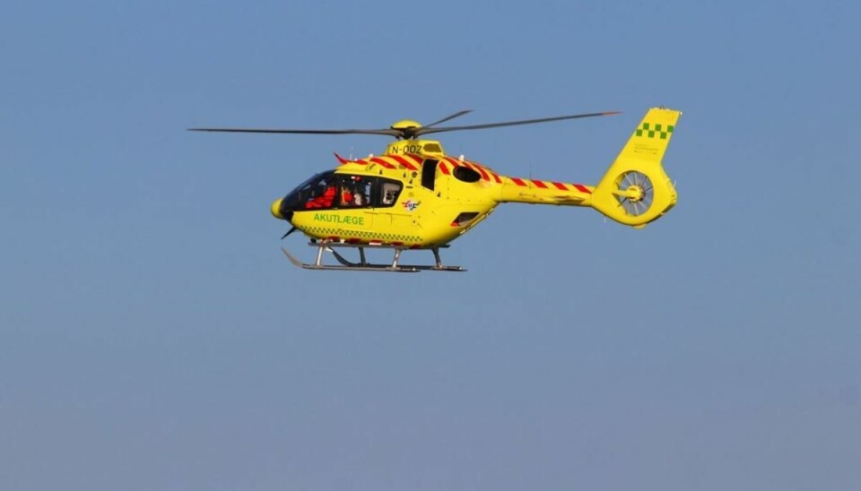 Der er sendt en akutlægehelikopter til ulykkesstedte i Nordjylland. Der er sendt en akutlægehelikopter til ulykkesstedte i Nordjylland.